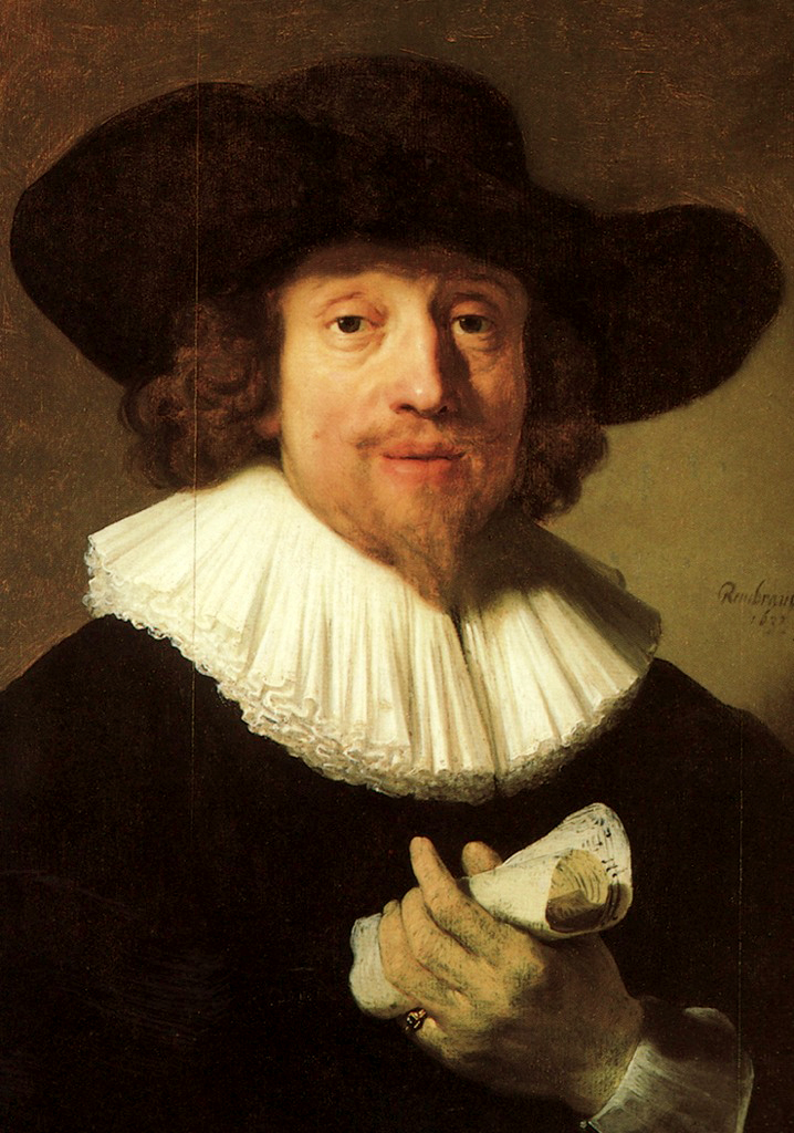 Рембрандт Харменс ван Рейн. Портрет Генриха Шютца, 1640
