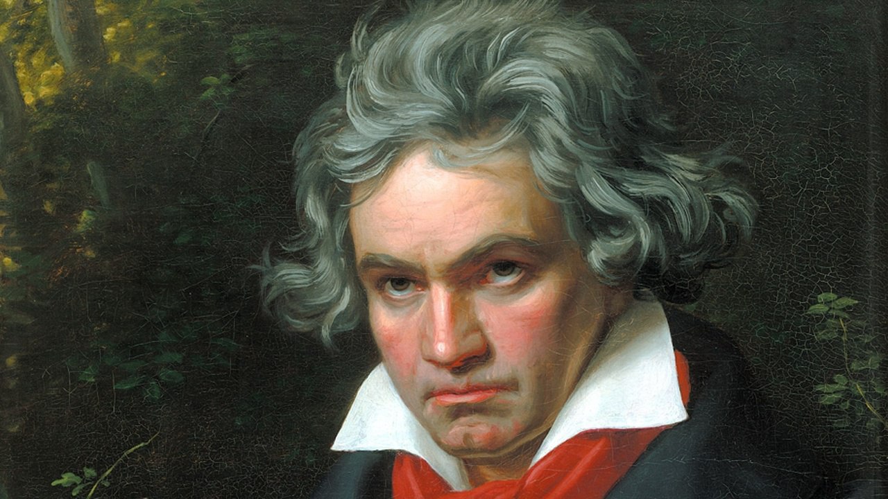 Портрет Бетховена работы Йозефа Карла Штилера, 1820 г. (фрагмент)